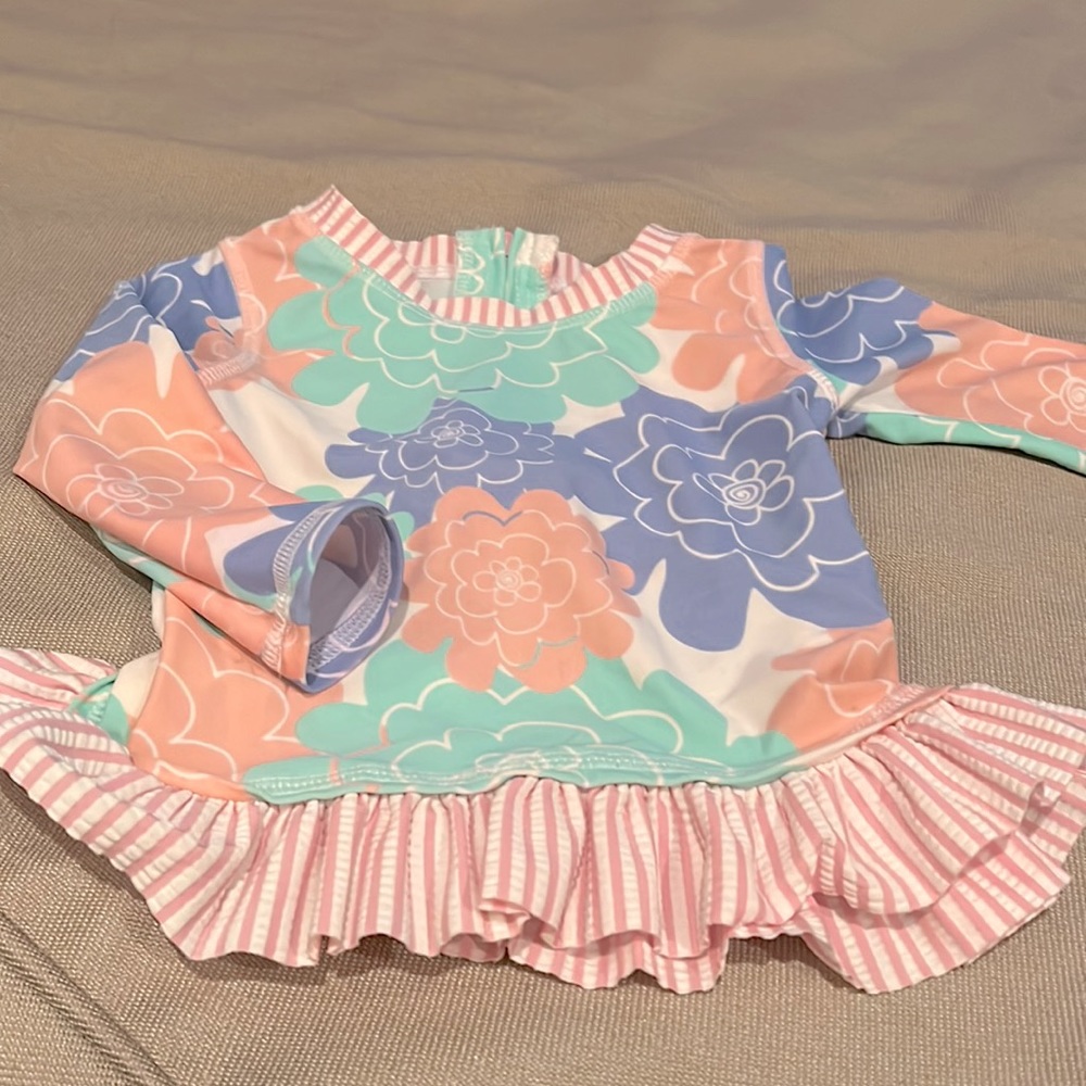 Ruffle butts sun and swim shirt